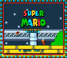 Super Mario Starlight Remix Title Screen